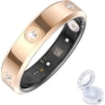 thumbnail image 1 of Wrongduck Premium Zircon Fitness Tracking Ring for Women Waterproof Activity Ring with Sleep Tracking for iOS Android, 1 of 9