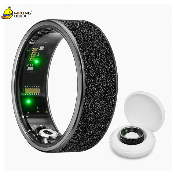 Wrongduck R10 Fitness Tracking Ring for Women Waterproof Activity Ring with Sleep Tracking Step Counter for Android iOS