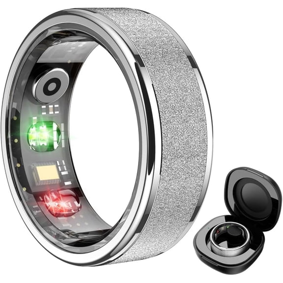 Wrongduck R10 Fitness Tracking Ring for Women Waterproof Activity Ring with Sleep Tracking Step Counter for Android iOS