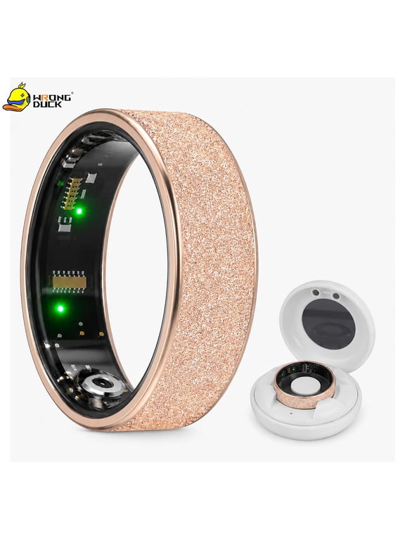 Wrongduck R10 Fitness Tracking Ring for Women Waterproof Activity Ring with Sleep Tracking Step Counter for Android iOS