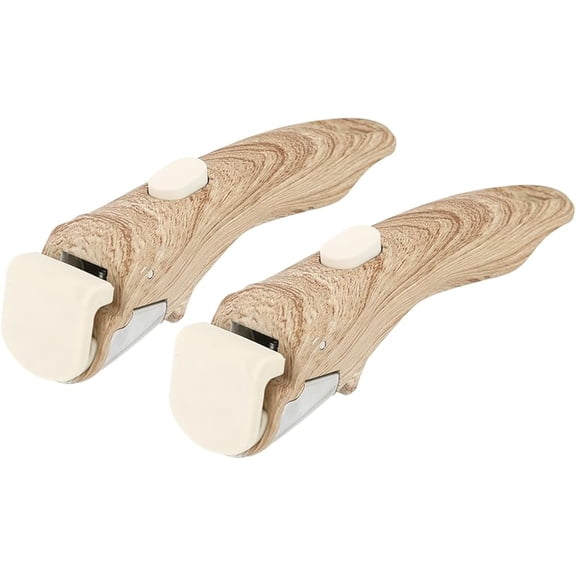 Wrongduck Removable Handle for Pots and Pans, Universal Detachable Cookware Handle Compatible with Thin Edge Cookware, Space-Saving Ivory, 2 Pack