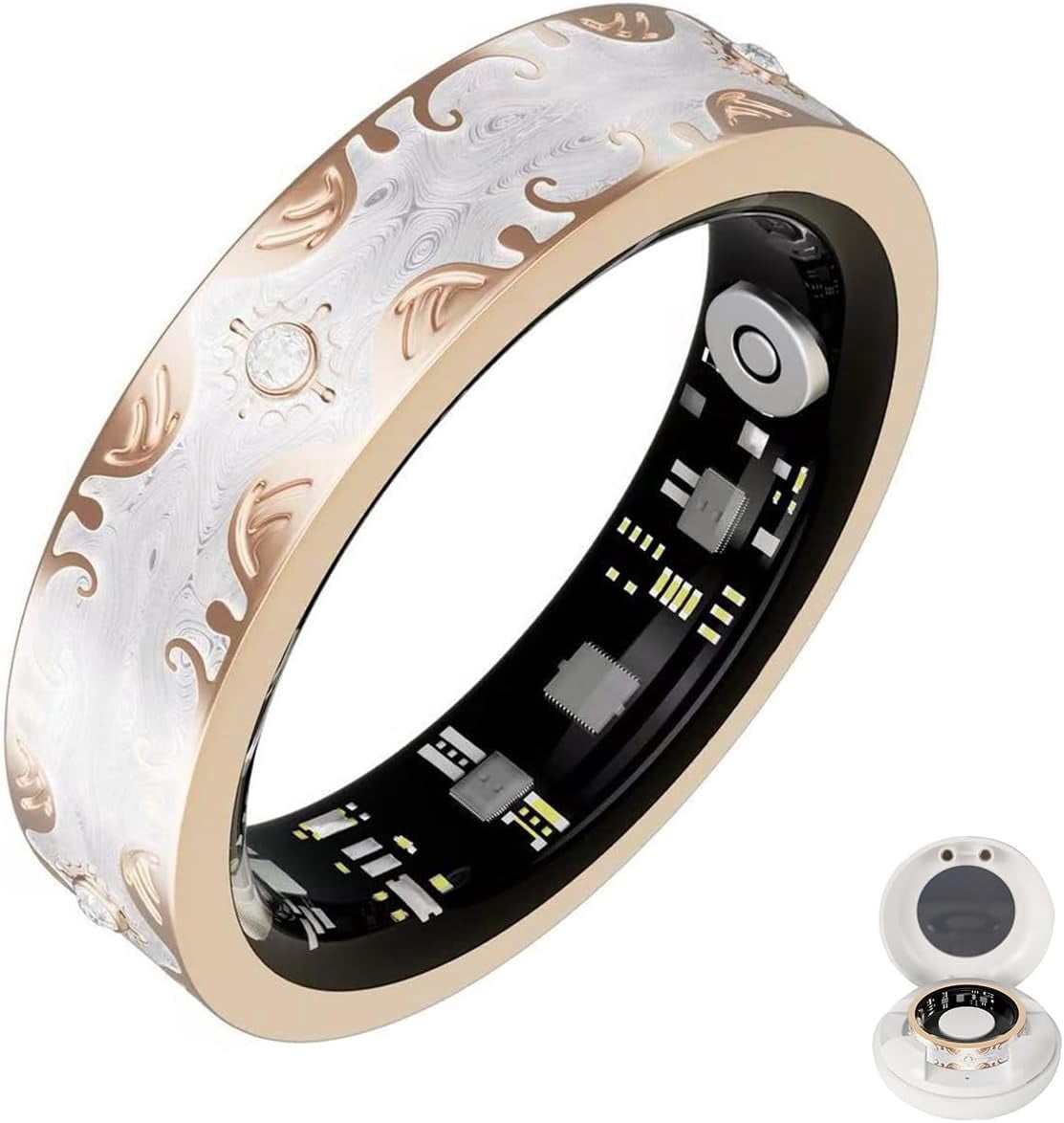 Wrongduck Retro Mart Ring for Women & Men, Bluetooth Fitness Activity ...