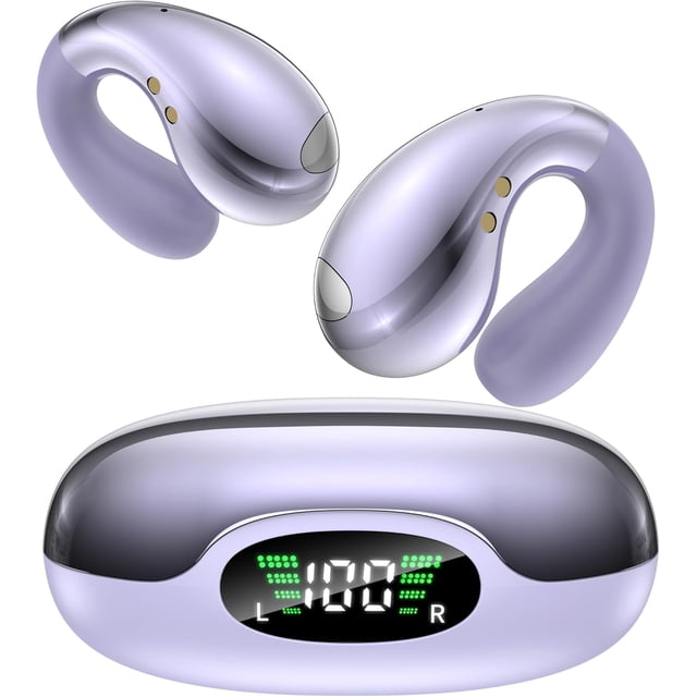 Wrongduck Ultra Open Ear Earbuds Clip-On Bone Conduction Headphones ...