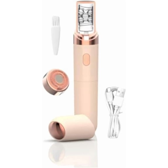 Wrongduck Women Electric Epilator Pro 3.0, Waterproof Cordless Hair Removal Device for Face Lip Chin Eyebrows Arms Underarms, Rechargeable Compact Grooming Tool