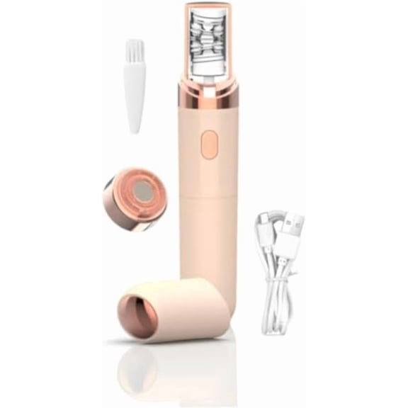 Wrongduck Pro 3.0 Facial Epilator for Women, Cordless Electric Hair Remover for Face Eyebrows Lip Chin Arms Underarms, Waterproof Rechargeable Portable Grooming Device