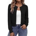 thumbnail image 1 of Wrongduck Women's Knit Bolero Shrug Cardigan 2026 Cropped Button Down Sweater Long Sleeve Lightweight Layering Top for Dresses and Formal Outfits, 1 of 11