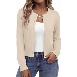 Wrongduck Women's Knit Bolero Shrug Cardigan 2026 Cropped Button Down Sweater Long Sleeve Lightweight Layering Top for Dresses and Formal Outfits