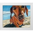 thumbnail image 1 of Wronski, Kathryn 14x12 White Modern Wood Framed Museum Art Print Titled - Sand Dog, 1 of 4