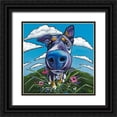 thumbnail image 1 of Wronski, Kathryn 15x15 Black Ornate Wood Framed with Double Matting Museum Art Print Titled - Head in the Clouds, 1 of 4