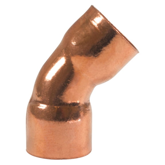 Appli Parts AP-C03445 45 Degree Elbow Short turn 3/4 in Copper pipe fittings CxC Sweat connections for refrigeration, air conditioning and plumbing applications ACR and Type L copper pipe