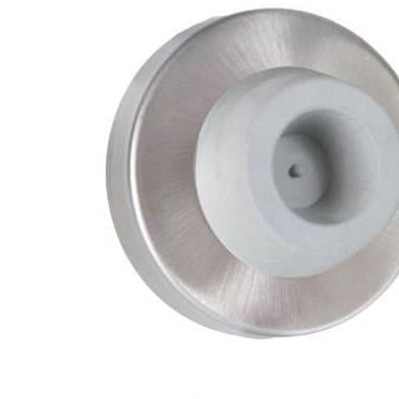 Wrought Concave Wall Bumper, Satin Chrome & Satin Stainless Steel