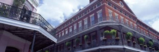 Wrought Iron Balcony New Orleans LA USA Canvas Art - Panoramic Images (36 x 12)