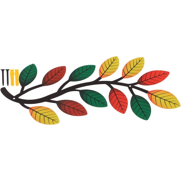 OUNONA 1 Set Iron Process Branch Shape Wall Hanging Decor for Interior Decoration 32.5x6.5in