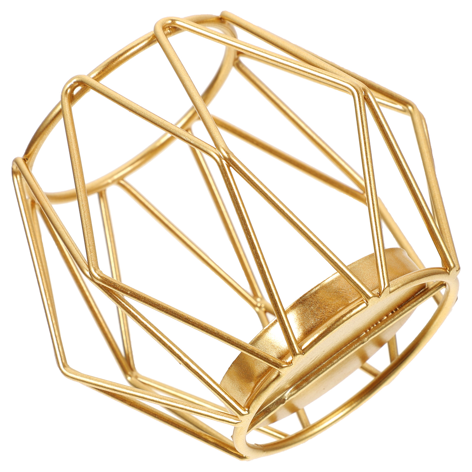 Wrought Iron Candlestick Decoration Chic Geometric Holder Taper Holders