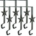 thumbnail image 1 of Wrought Iron Christmas Stocking Hanger  8"-Star - Black (Set of 6) by Park Designs, 1 of 4