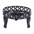 thumbnail image 1 of Wrought Iron Floor Plant Stand and Display Rack for Small Potted Plants, Decorative Flower Holder with Artistic Openwork Design for Home and Balcony Decor, 1 of 5