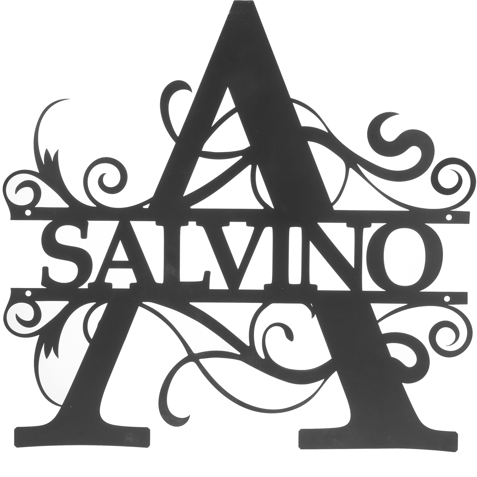 Wrought Iron Letter A Large Metal Letters Bedroom Decore Living