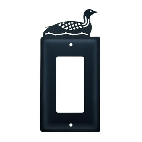 Wrought Iron Loon Single GFI Cover