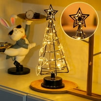 Wrought Iron Luminous Crystal Christmas Tree, Tabletop Decoration Nightlights, Christmas Decorations Increase The Strong At-mosphere of Christmas Holiday