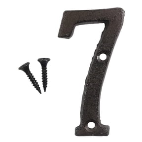 Wrought Iron Metal Number 7 Diy House Address Decor, By Meiiso, Large Inventory!