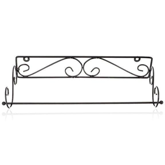 Wrought Iron Roll Stand Rustic Paper Holder Toilet Tissue Rack Simple Household Wall Mounted