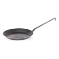 thumbnail image 1 of Wrought Iron Skillet, Long Handle Pan Conducts Heat Evenly, Indoor/Outdoor Camping Cookware for Campfire or Home Kitchen Use, Stove to Table Serveware, 1 of 4