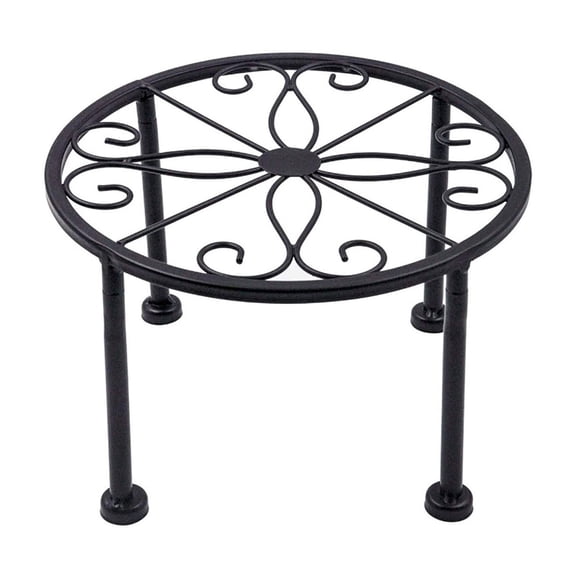 Wrought Iron Small Detachable Flower Stand Tiered Shelf, Desktop Floor Standing Plant Pot Holder, Stable Durable Indoor Plant Display Rack for Home Decor