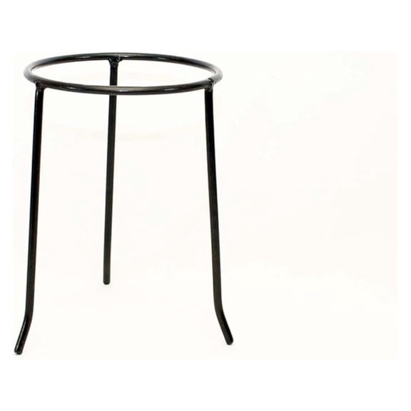 Wrought Iron Tripod Base - 11.25" High, 7.5" Ring - Handmade Bronze Pot Stand Riser - Decorative Plant Stand, Candle Holder, Display Base
