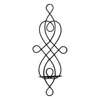 Wrought Iron Wall Candle Sconces Swirling Design for Home Wedding Decoration