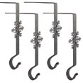 thumbnail image 1 of Wrought iron Christmas Stocking Hanger 8"-Snowflake- Black (Set of 4) by Park Designs, 1 of 5