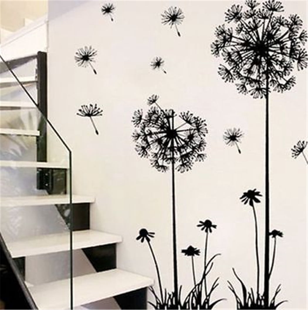 Wrrkayly Removable Wall Sticker Art Vinyl Dandelion Stickers Living ...