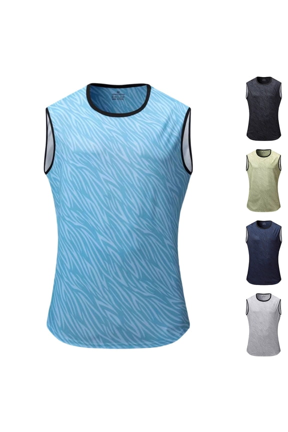 Athletic Tank Tops for Men Crew Neck Camo Print Lightweight Casual Shirts Vest for Summer Travel Workout Gray XXL