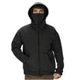 thumbnail image 1 of Wrtxtat Men's Balaclava Hoodie Solid Color Zip-Up Pockets Outerwear Fall Winter Warm Midweight Windproof Coats Outdoor Hiking Hunting Top Black XL, 1 of 9