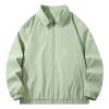 Wrtxtat Men's Bomber Jacket Fall Fashion Warm Windproof Turn down Collar Outerwear Casual Lightweight Long Sleeves Solid Color Jackets Green S