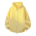 thumbnail image 1 of Wrtxtat Men's Zip-Up Sweater Cardigan Cable Knit Solid Color Outerwear Loose Fit Long Sleeve Hooded Top Autumn Warm Stretchable Sweater Yellow XXL, 1 of 3