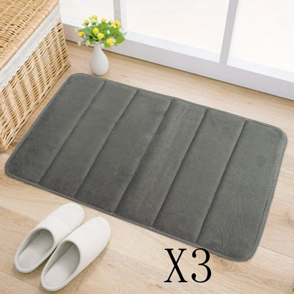 Wrvxzio Bath Rugs Coral Velvet Multicolor Non slip 17 "x 24"