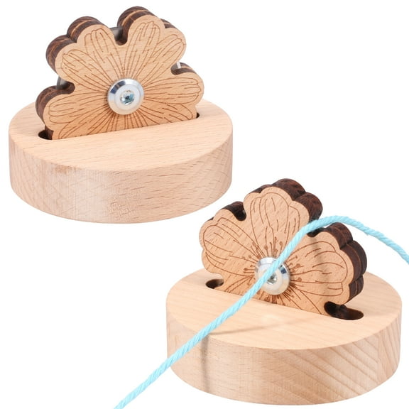 Wrvxzio Daisy Thread Cutter for Quilting Sewing,Tabletop Yarn Cutter with Blade Saver,Thread Cutting Tools with Anti-slip Stand for Sewing Seam (2 Pack)