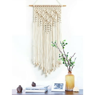 Macrame Woven Wall Hanging Tapestry, Dream Catcher Wall Hanging, Boho Chic  Bohemian Home Decor Handmade Woven Cotton Decoration 