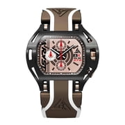 Black and Brown Watch for Men Wryst SX270 Swiss Chronograph