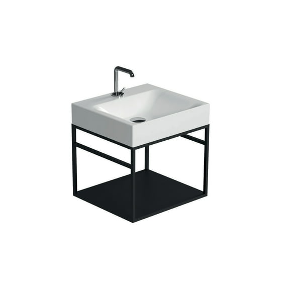 Ws Bath Collections Cento 3530+9247.31 Cento 19-11/16" Rectangular Brass And Ceramic