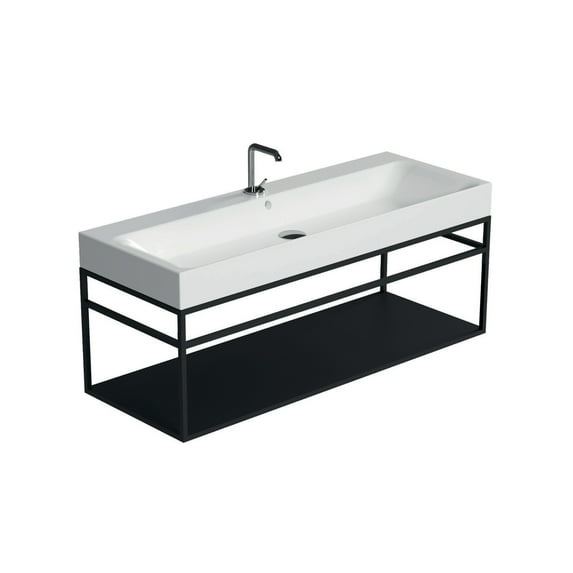Ws Bath Collections Cento 3534+9252.31 Cento 47-3/16" Rectangular Brass And Ceramic