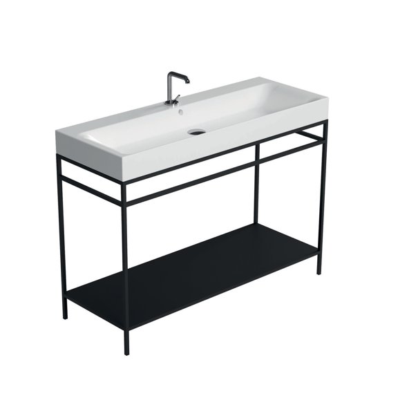 Ws Bath Collections Cento 3583+9244.31 Cento 39-3/8" Rectangular Brass And Ceramic