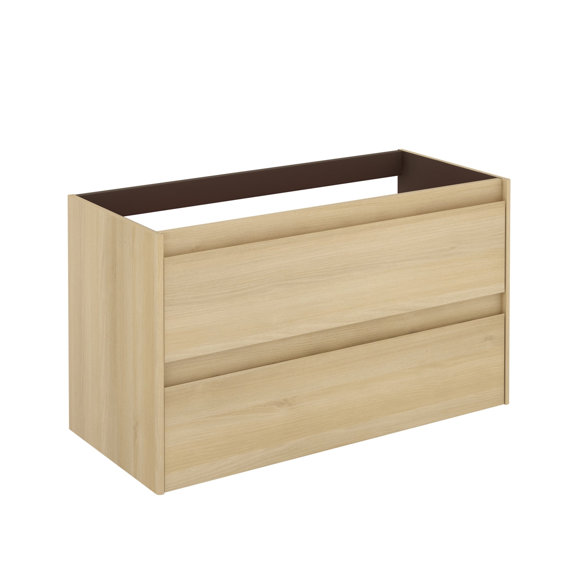 Nordic Oak 39.3" Wall Mounted Single Bathroom Vanity Base