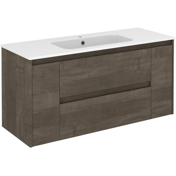 Ws Bath Collections Ambra 120 Ambra 48" Wall Mounted Single Basin Vanity Set - Wood