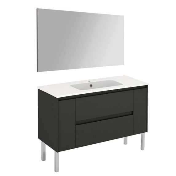 Ws Bath Collections Ambra 120F Pack 1 AN Ambra 48" Free Standing Single Basin Vanity Set -