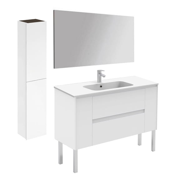 Ws Bath Collections Ambra 120F Pack 2 WM Ambra 48" Free Standing Single Basin Vanity Set -