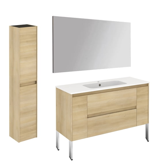 Ws Bath Collections Ambra 120F Pack 2 NO Ambra 48" Free Standing Single Basin Vanity Set -