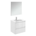 thumbnail image 1 of Ws Bath Collections Ambra 60 Pack 1 Ambra 24" Wall Mounted Single Basin Vanity Set - White, 1 of 1
