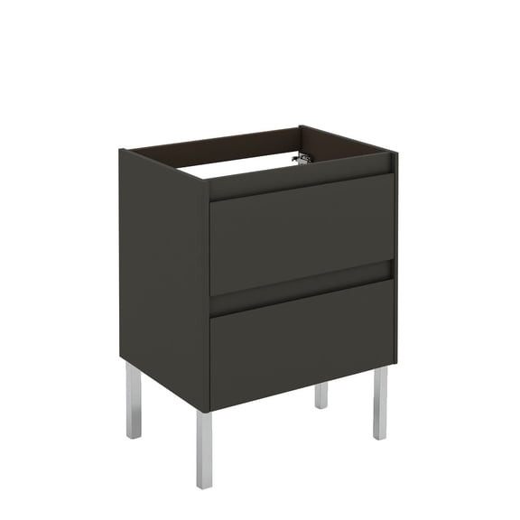 Ws Bath Collections Ambra 60F AN Base Ambra 24" Single Free Standing Vanity Cabinet Only -