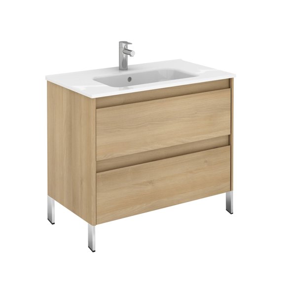 Ws Bath Collections Ambra 80F NO Ambra 32" Free Standing Single Basin Vanity Set - Wood